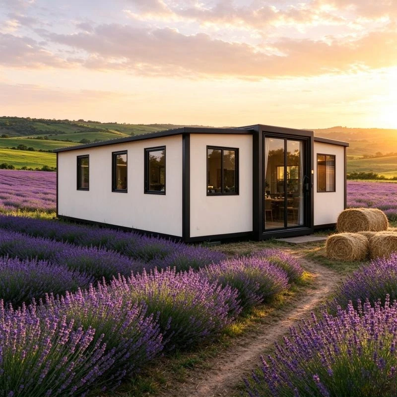 Custom-built Prefabricated Houses 20ft-40ft Mobile Folding Container Trailers, Can Be Used As Scenic Vacation Tiny Cabins