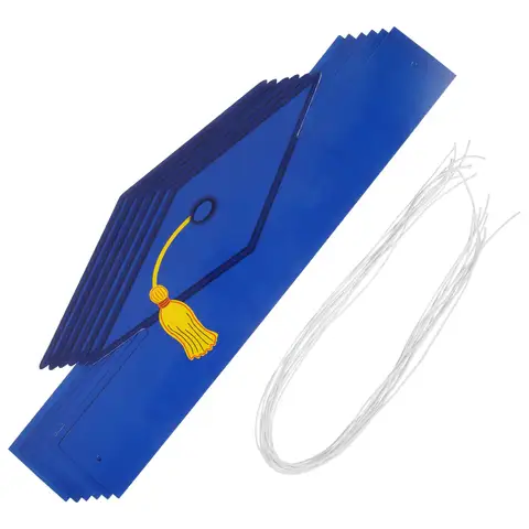 12 पीस पेपर ग्रेजुएशन हैट DIY क्राफ्ट पार्टी फेवर बच्चों और वयस्कों के लिए ग्रेजुएशन कैप डेकोर पेपर हैट ग्रेजुएट्स डेकोर 6 best sales स्नातक टोपी - №2