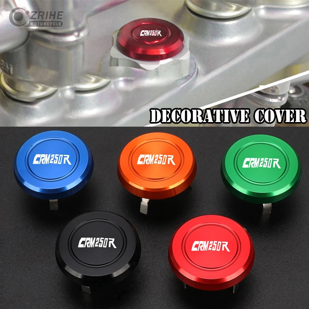

For Honda CRM250R 1994 1995 1996 -1999 Motocross Parts Handlebar Fork Stem Top Cap CRM 250R Decoration Cover Decorative cover