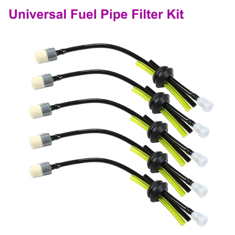 

Universal Fuel Pipe Filter Kit Grass Trimmer Part For Brush Cutter Strimmer Lawn Mower Primers Fuel Hose Garden Tool Parts