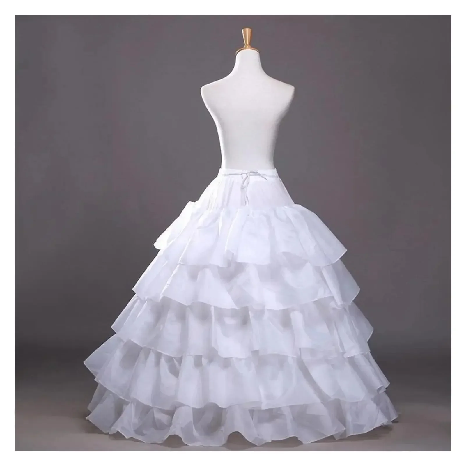 

Бальное платье Нижние юбки Черный кринолин с большими рюшами Свадебные аксессуары Тюлевые нижние юбки