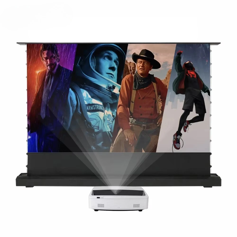 

16:9 100 Inch Electric ALR Projection Screen Electric Floor Rising Projector Screen