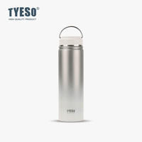 Tyeso Vacuum Insulated Flask 8852/8853 600ml/750ml Tumbler Thermos Handheld 304 Stainless Steel Sports Thermal Water Bottle