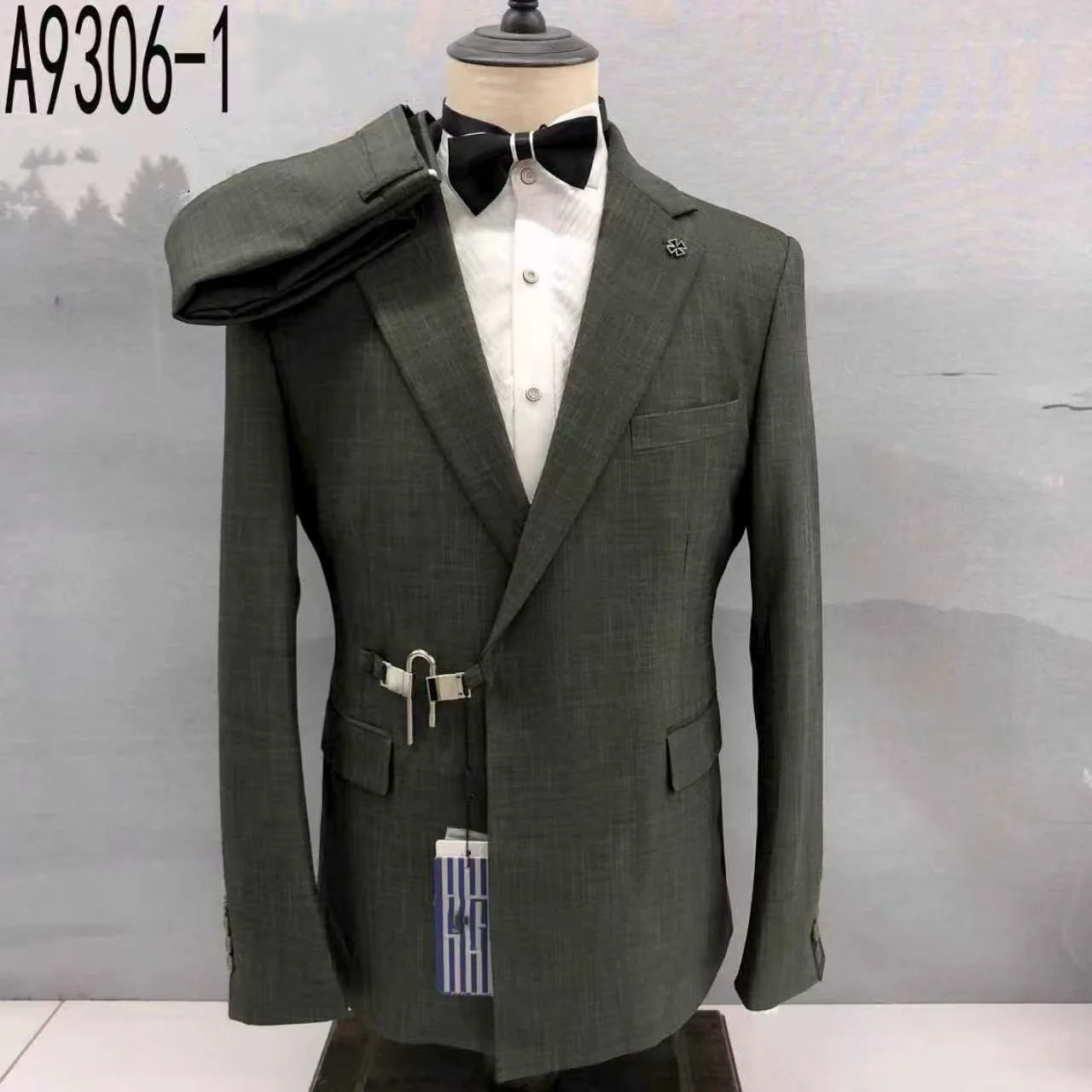 

Custom Fashion buckle Wedding Suit For Men Formal Groom Slim Fit 2-Piece Prom man Blazer Suit COSTUME homme 양복남 Hombre de tra
