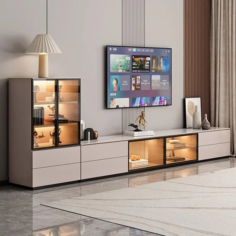 

Mobile Modern Tv Stands Living Room Luxury Display Drawers Wood Designer Storage Tv Table Universal Muebles Trendy Furniture