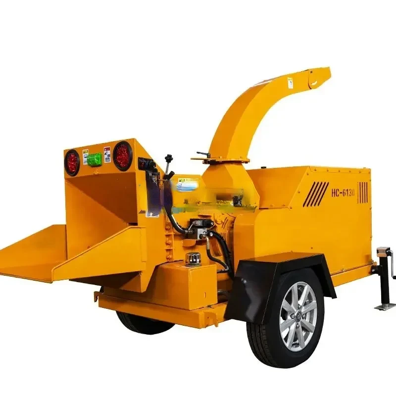 

Forestry Hydraulic Self Feeding Diesel Wood Chipper Tree Branch Leaf Garden Organic Soil Shredder Mobile Crusher Machine