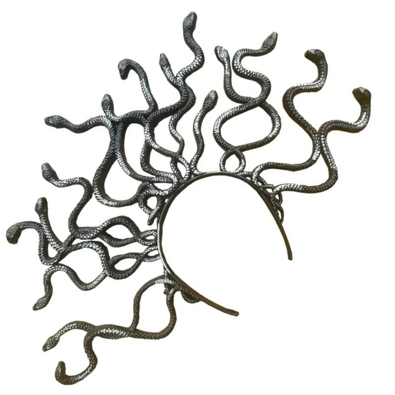 652F Kids Snake Headbands for Party Halloween Headwear for Music Festivals Photo Booth Props for Girls Photography