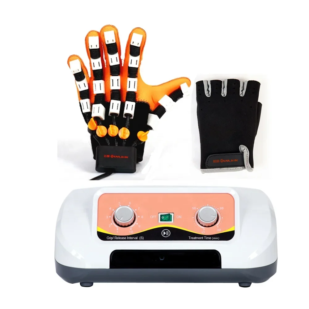 

upgrade hand rehabilitation robotic exercise gloves for stroke patient child and eldely hand and fingers training FR02