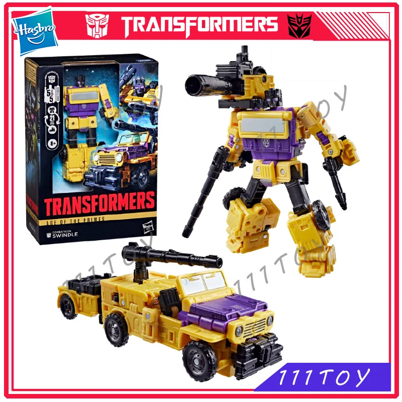 Image of 【Neu】Auf Lager Hasbro Transformers Klassisches Spielzeug Age Of The Primes Voyager-Klasse Swindle Actionfigur Sammlerstück Hobby-Geschenk