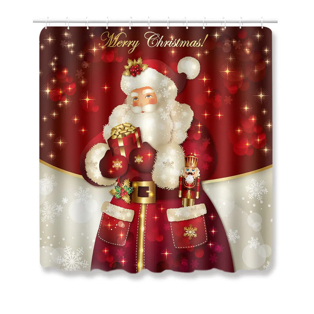 

Christmas Snowman Bathroom, Shower Curtain, Waterproof Curtain
