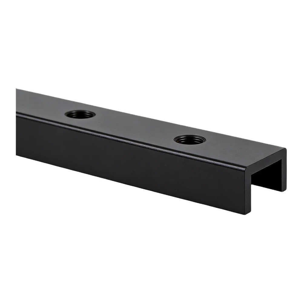 600mm Black T-Track Quick Acting Clamp For Woodworking Quick Acting Clamp 600mm Length Aluminium Alloy Material
