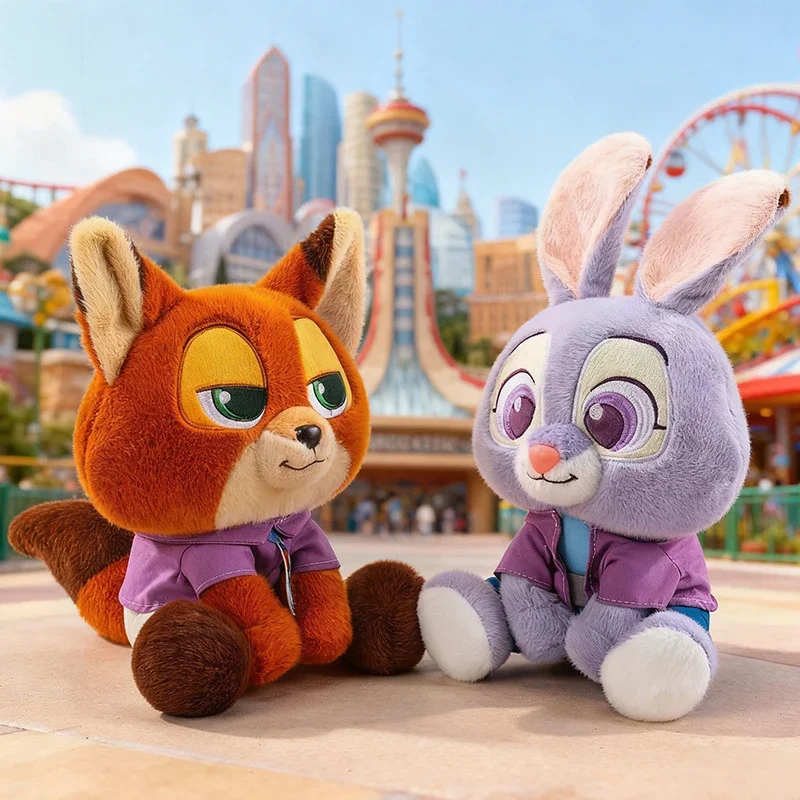 

Kawaii Zootopia Plush Toy Stuffed Doll Cute Animal Nick Judy Doll for Kids Birthday Gift Soft Cuddly Plushie Girls Bed Pillow