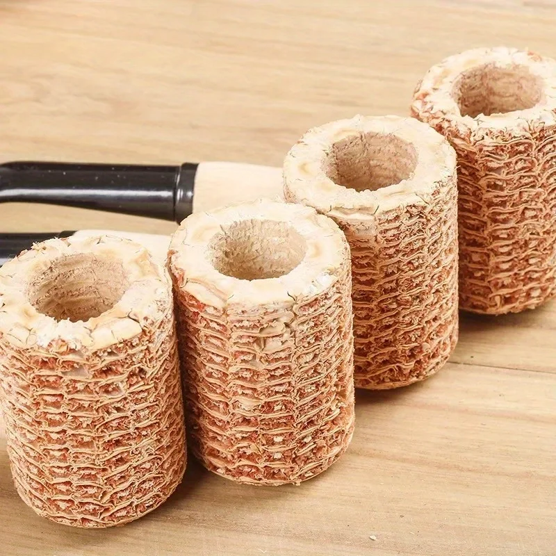 Corncob Pipes Corn Tobacco Pipe Straight Cigarette Pipes Practice Smoking Pipe Smoking Cigarette Holder Mouthpiece Accessory