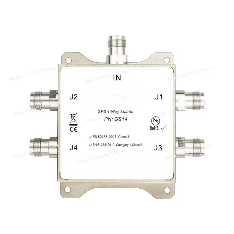 GNSS Beidou GPS power splitter without power supply, one-to-four power splitter, full-frequency high isolation splitter GS14