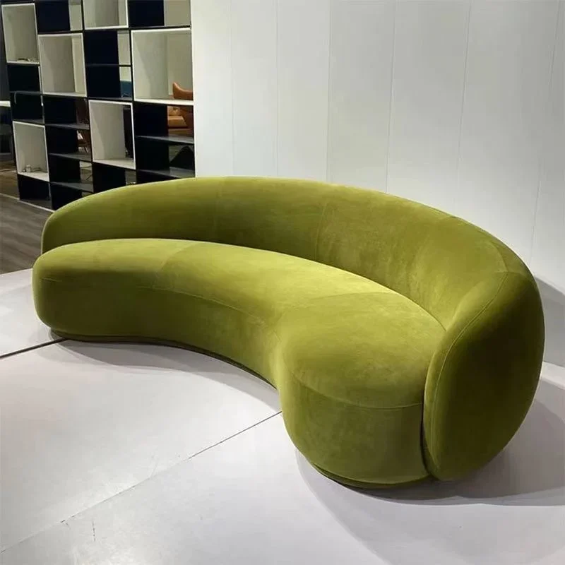 

Recliner Luxury Sofa New In Floor 3 Seater Full Body Design Couch Minimalist Green Design Canape Salon Living Room Furniture