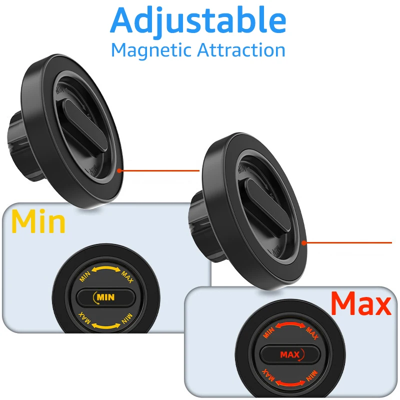 Magnetische Auto-Lüftungshalterung für Handys mit N52 Starken Magneten, Handyhalterung für MagSafe iPhone 17 16 Samsung – Detail 4