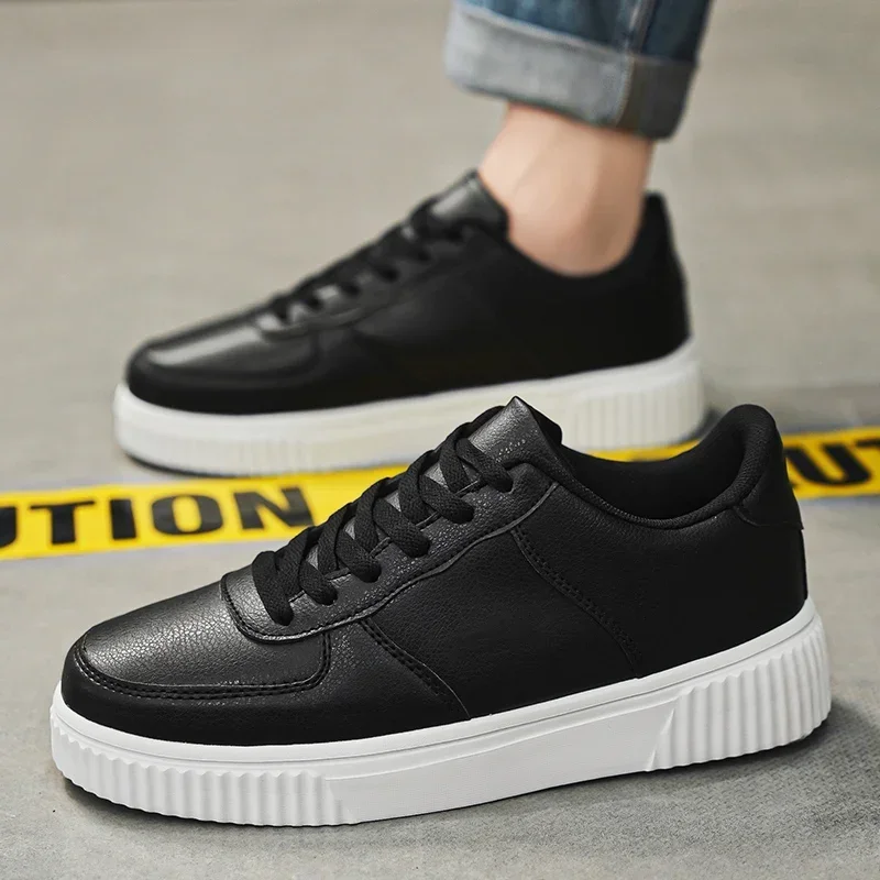 Classic White Sneakers for Men Women Comfort Leather Sneakers Skateboarding Sports Shoes Men Trainers Basket Homme Big Size 50