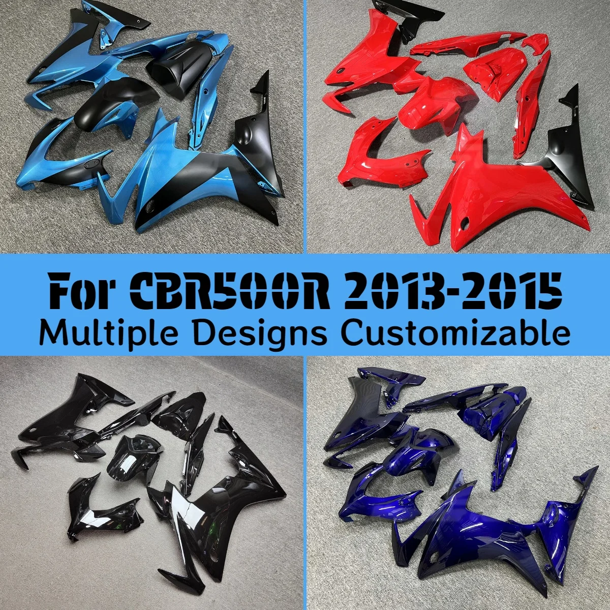 Fairings for HONDA CBR500R 2013 2014 2015 Customized Motorcycle Modification Accessories Injection Fairing Kit CBR 500R 13 14 15