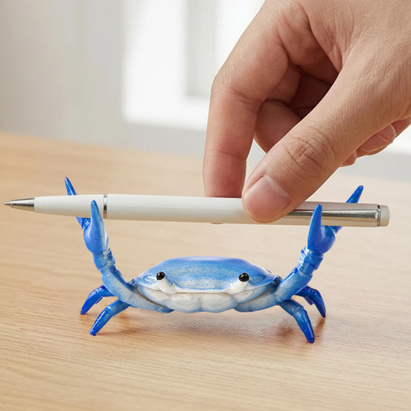 

Portable Novelty Funny Crab Pen Holder Cute Crab Stationery Organizer Creative Pencil Holder for Home Office Use