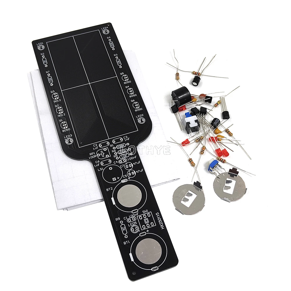 DIY Handheld Simple Metal Detector Electronic Kit Soldering Assembly School Fun Welding Training PCB