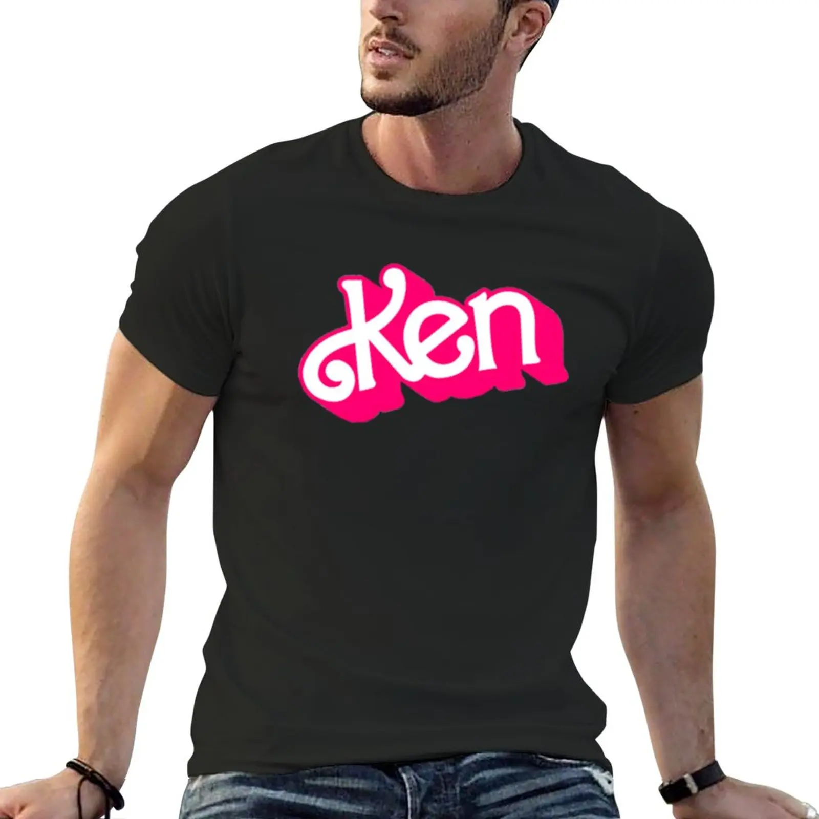 Ken Logo Classic T-Shirt oversized summer tops tees vintage clothes men clothings