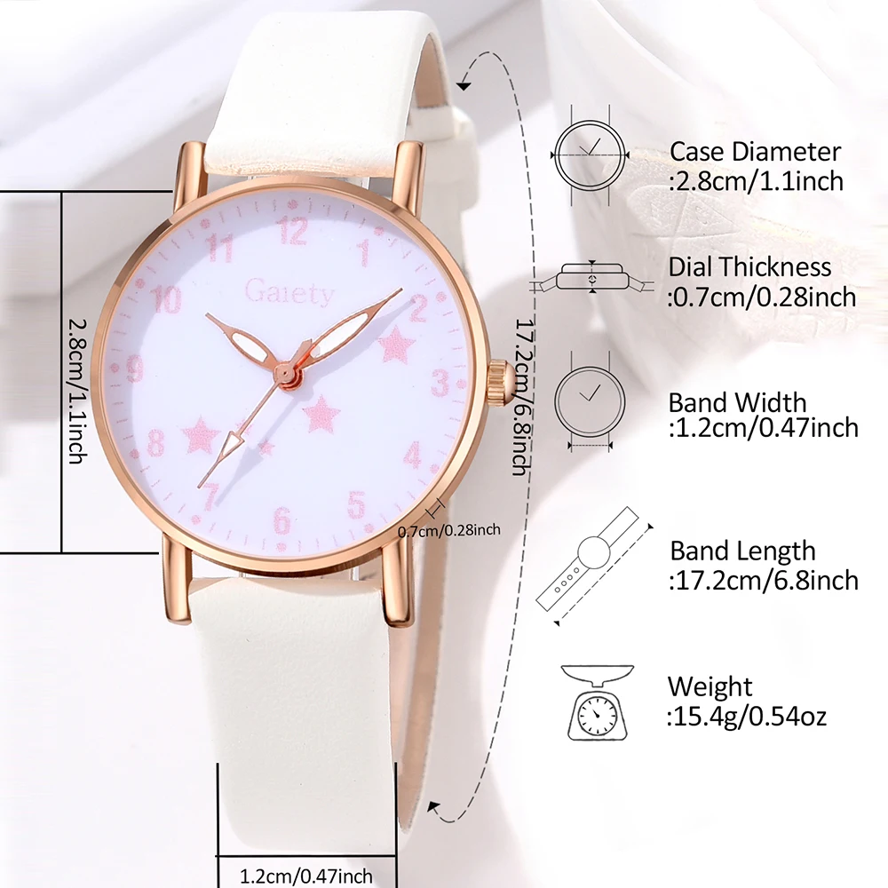 1PCS GAIETY Minimalist Style Dial Watch For Couples Casual Fashion Quartz Watch Is The Perfect Gift For Her