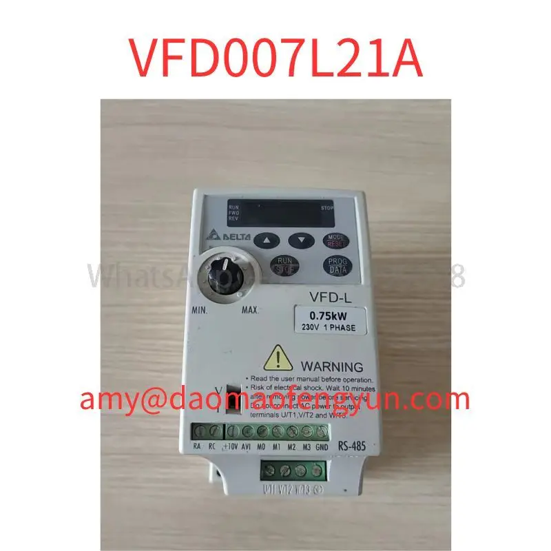 Used  VFD007L21A  frequency converter tested ok 0.75kw