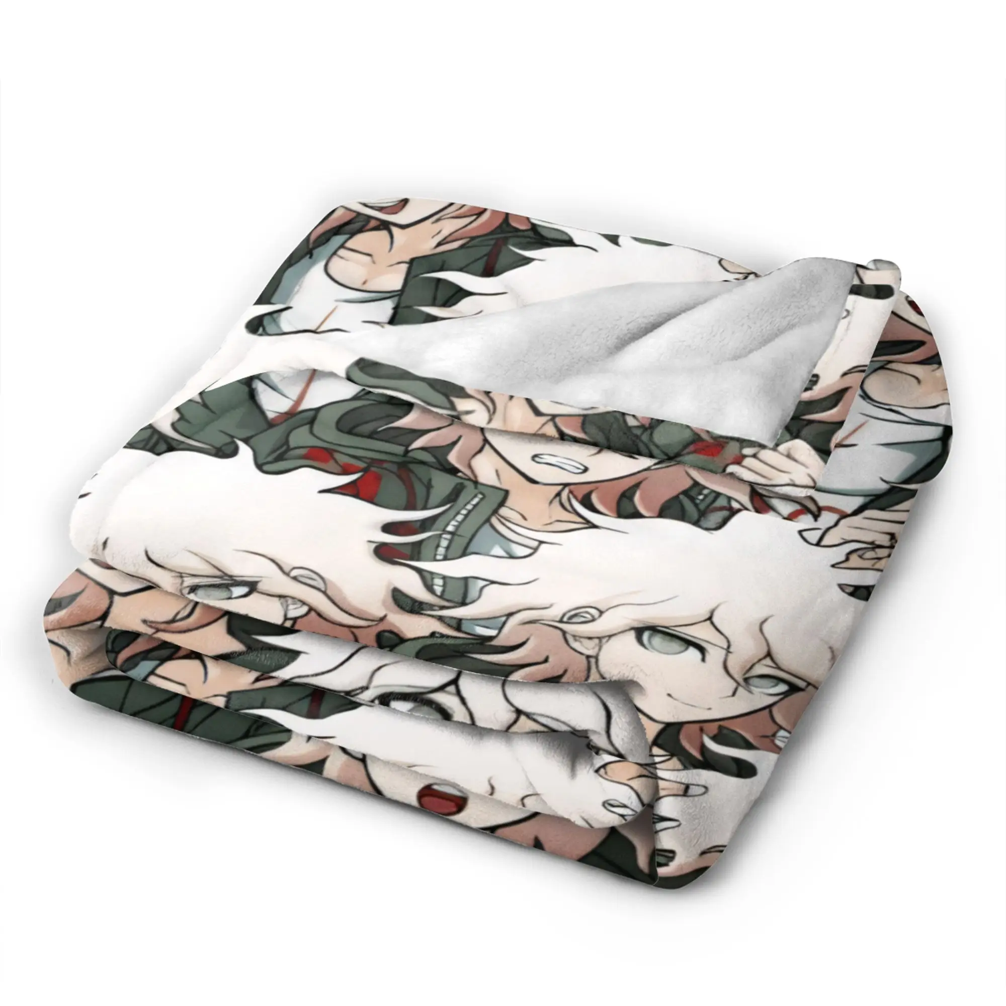Soft Blanket Child Decorative Danganronpa Throw Blanket Nagito Komaeda The Ultimate Flannel Bedspread For Couch Bed Sofa Bed
