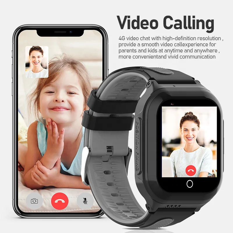 2024 Smartwatch Android Ios 4g Waterproof Ip67 Touch Screen Sim Card Fashion Smart Watch for Kids Gift