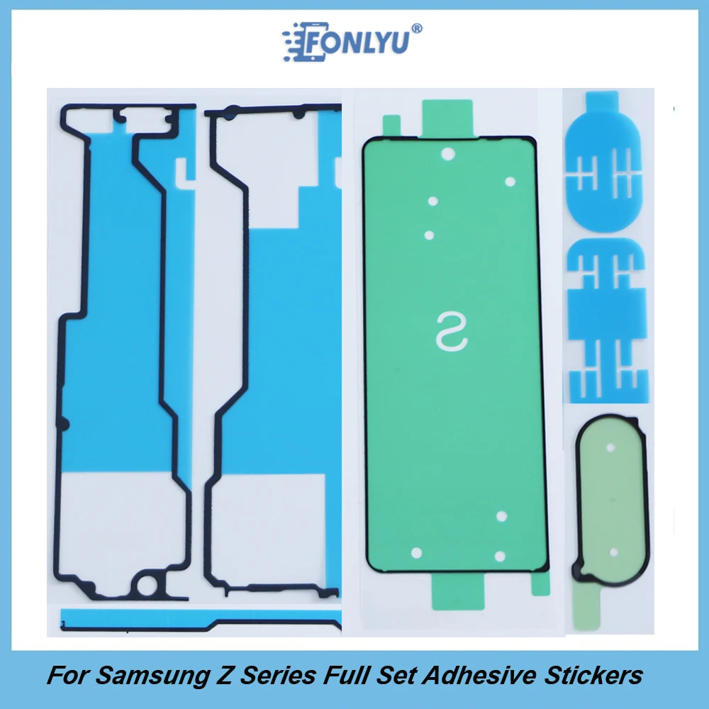 

FONLYU For Samsung Galaxy Z Flip5 Fold6 SM-F721 F7210 Back Cover Adhesive Glue LCD Screen Camera Lens Fullset Sticker Tape Glue