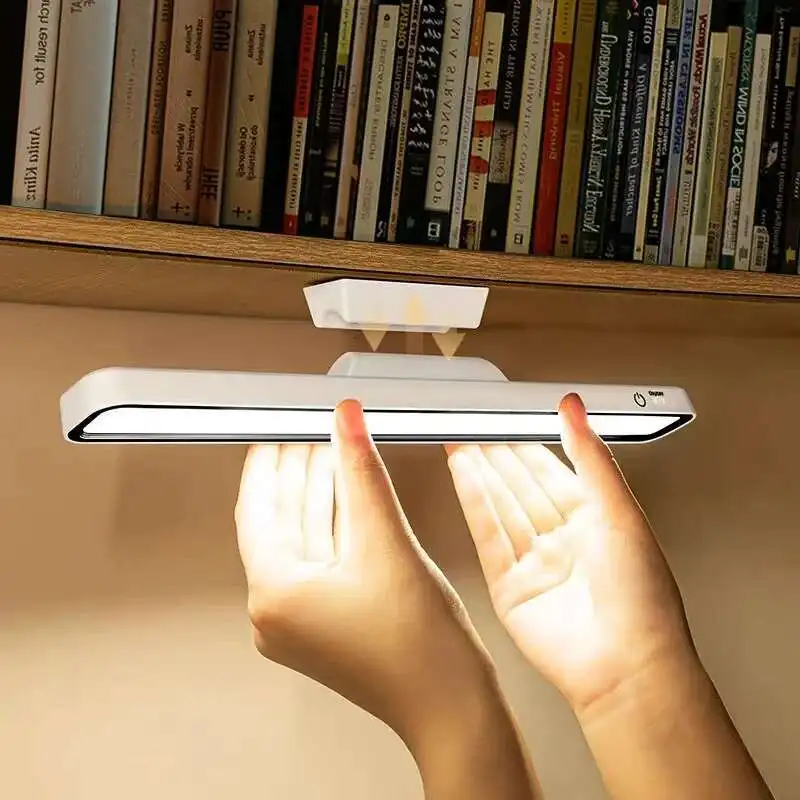 

LED Desk USB Stepless Dimming Lamp Hanging Magnetic Bedroom Table Reading Rechargeable Night Light