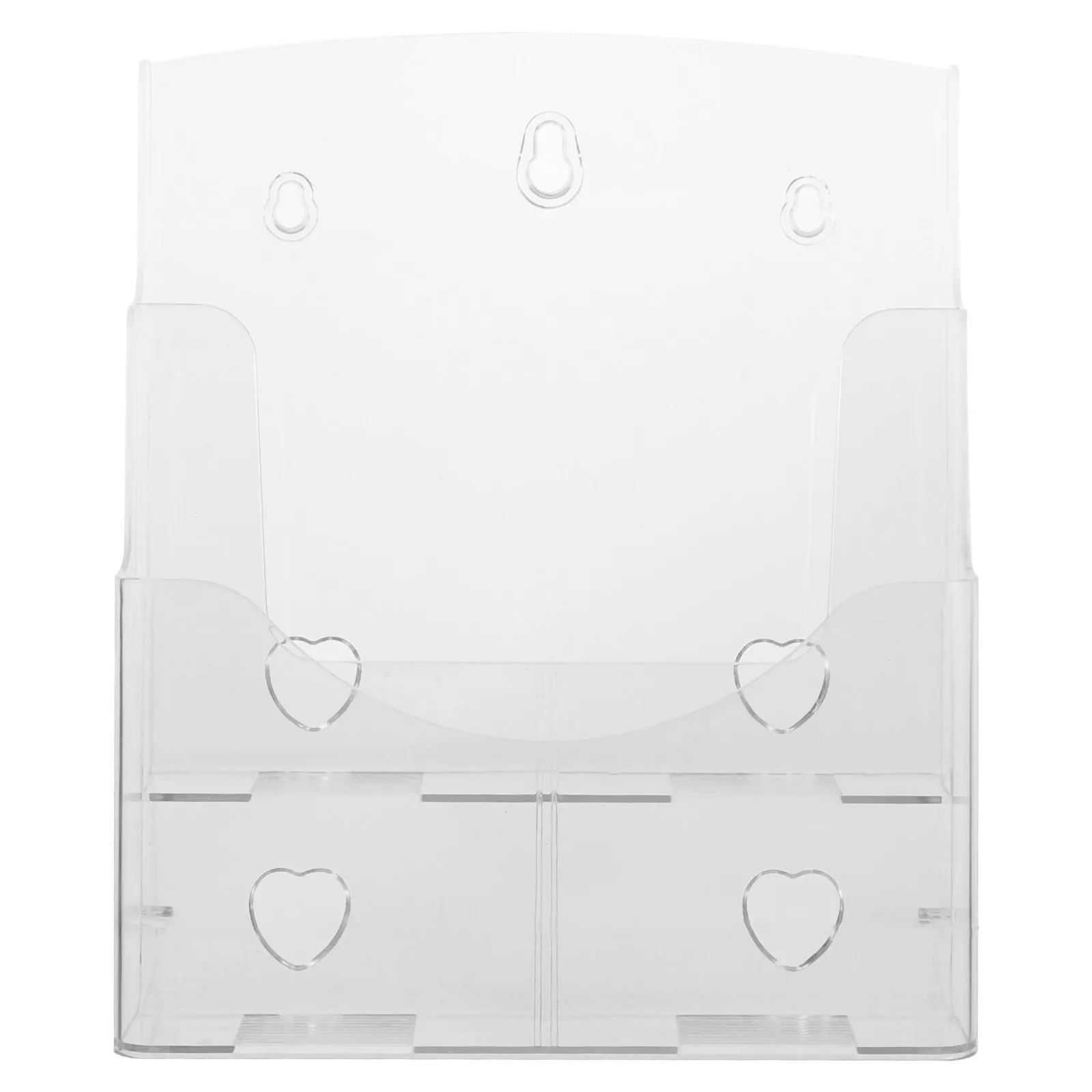 1pc A4 Document Holder Acrylic Wall Mounted File Organizer Magazine Rack Stand For Office Desk Storage Display Stand