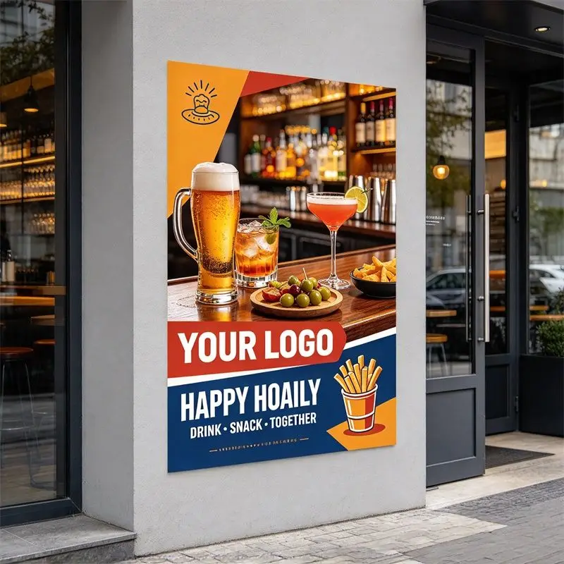 Any Size 100 cm Custom Stickers Suitable For Assisted Living Facility Supermarket Barber Shop Commercial Advertising Promotion