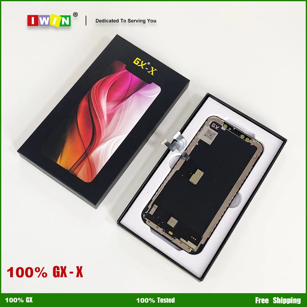 GX OLED Display For iPhone X XS XR 11 11Pro 12 12Pro 12ProMax 13 Touch Screen Digitizer Assembly Support True Tone