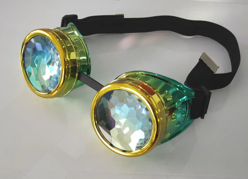 plating progressive color  kaleidoscope glasses steam punk kaleidoscope glasses