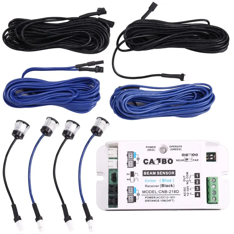 

24-Hour Delivery Photoelectric Sensor Detector Single Dual White 10M/30FT Distance For Auto-Door
