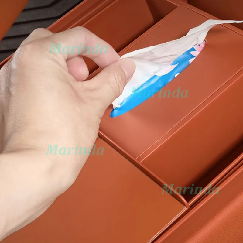 Car Under Central Console Storage Box for Huawei AITO M7 2024 Under Center Storage Box Stowing Compartment Interior Accessories