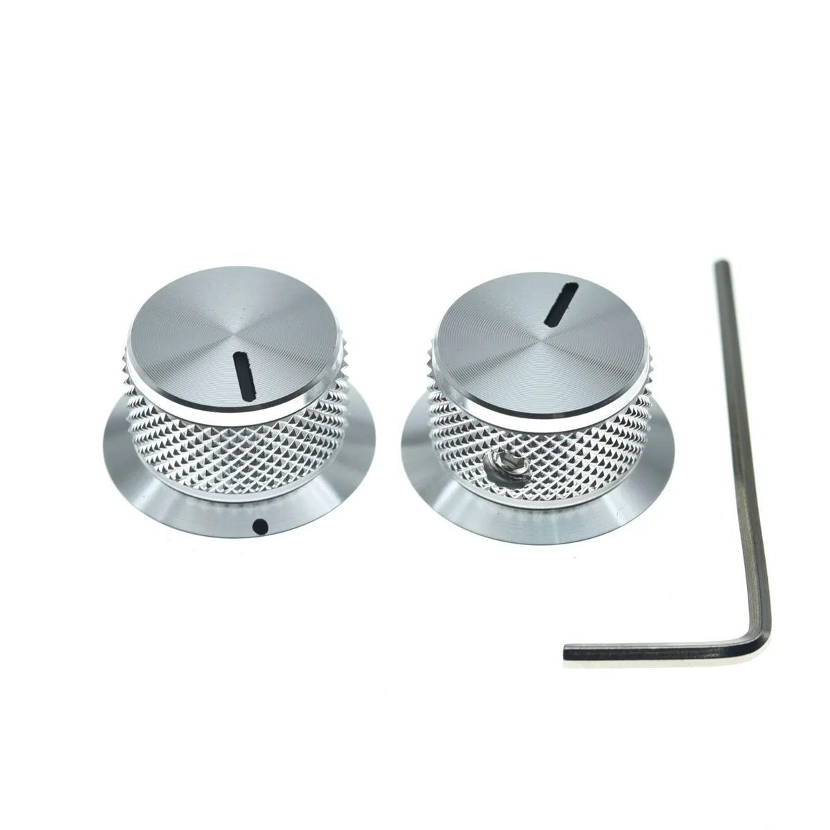 KAISH 2pcs Metal Potentiometer Knobs Pot Knobs 1/4\