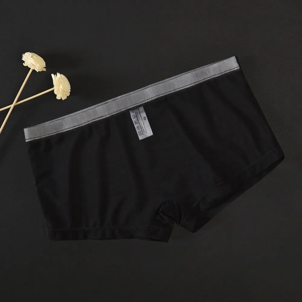 

Удобные короткие дышащие прозрачные мужские трусы L ~ 2XL, прозрачные сексуальные трусы, новинка, высокое качество