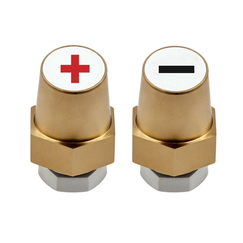 1 Pair Battery Poles Adapter Brass Battery Terminal Connector Positive Negative Drop shipping