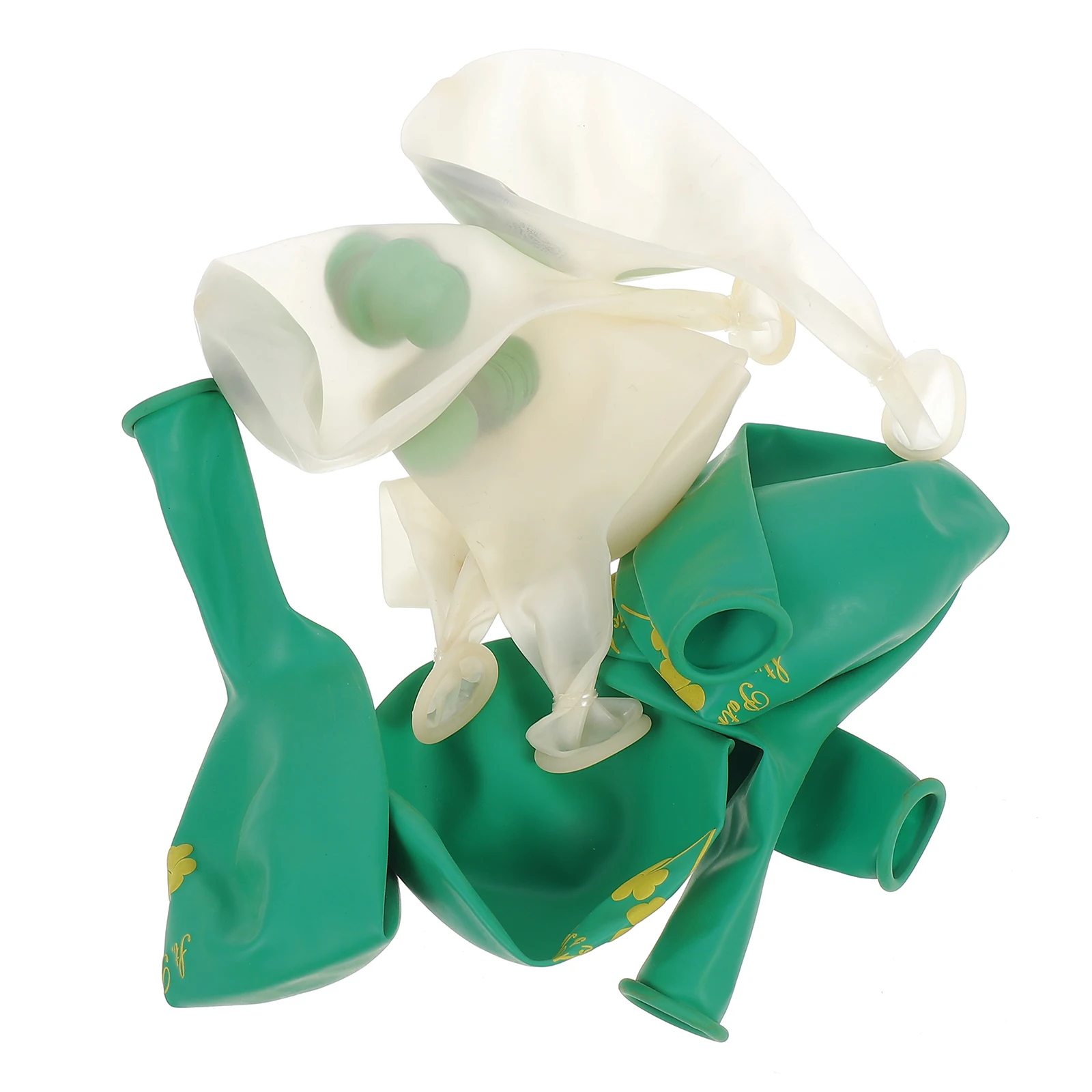 

20pcs Decorative Party Supplies Green Confetti St Patricks Shamrock Balloons Set Clover Latex Balloons Carnival