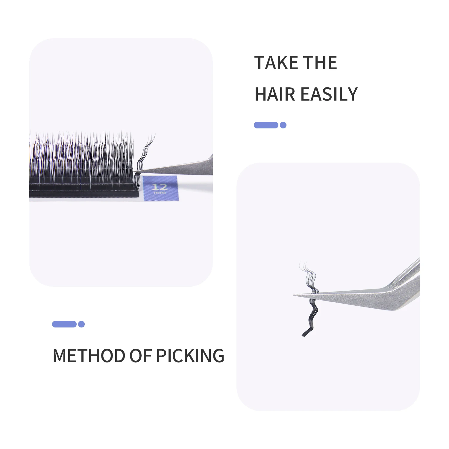 GLAMLASH ثلاثية الأبعاد مجعد رموش صوف حليقة القط العين الرموش رقيق سميكة Fasle الرموش الطبيعية طويلة اليدوية رموش تمديد #3