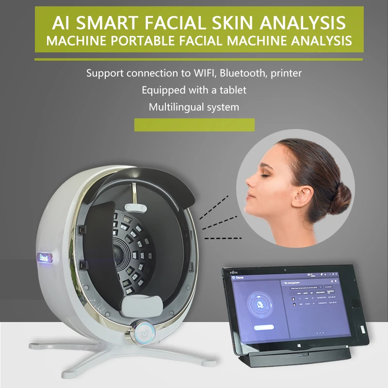 3D Skin Analyse Smart System Digital Facial Analysis Machine Face Scanner Equipped Ipad