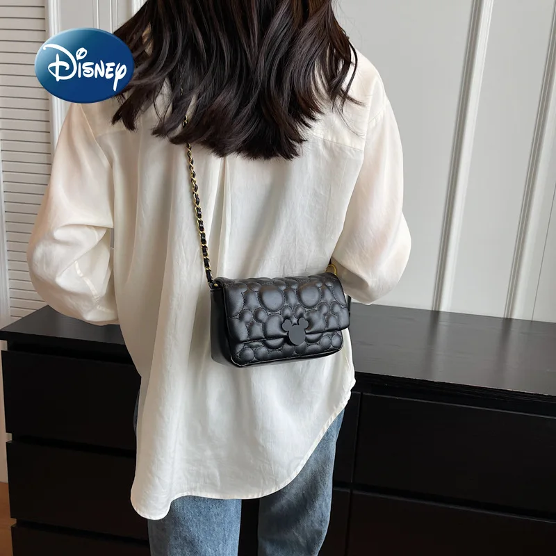 Disney Mickey New Women\'s Shoulder Bag Cartoon Mini Women\'s Bag Luxury Brand Fashion Trend One Shoulder Oblique Bag High Quality