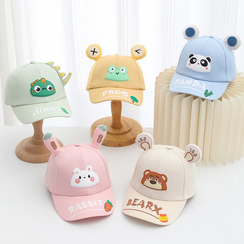 Children's baseball cap Boys and girls cartoon cap baby sun protection hat