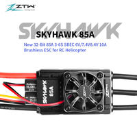 ZTW Skyhawk 85A ESC 3-6S 6V/7.4V/8.4V 10A SBEC 32Bit Brushless Speed Controller For RC Airplane F3A F3C 420-500 Class Helicopter