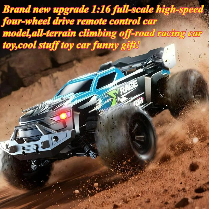 Cool Stuff Toy Car Funny Gift-1:16 Full-scale High-speed 4WD Rc Cars,Climbing Off-road Rc Truck,Remote Control Car,Toys for Boys