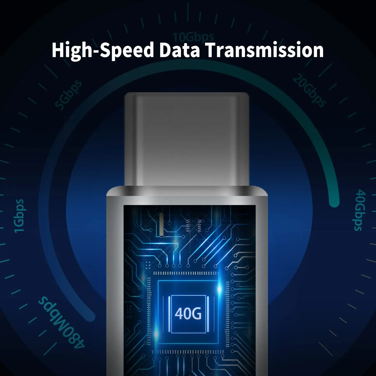 NNBILI 40Gpbs Typ C męski na TypeC męski W pełni funkcjonalny adapter do transmisji i ładowania z Thunderbolt USB 4.0 3.1 2.0