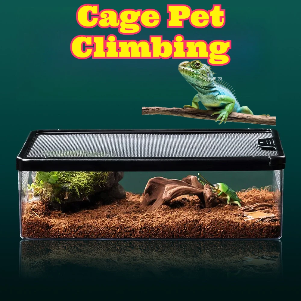 

Reptile Anti Escape Slide Tank Latch Leopard Gecko Bearded Dragon Snake Horned Frog Novice Breeder Terrarium Safety Buckle Pet