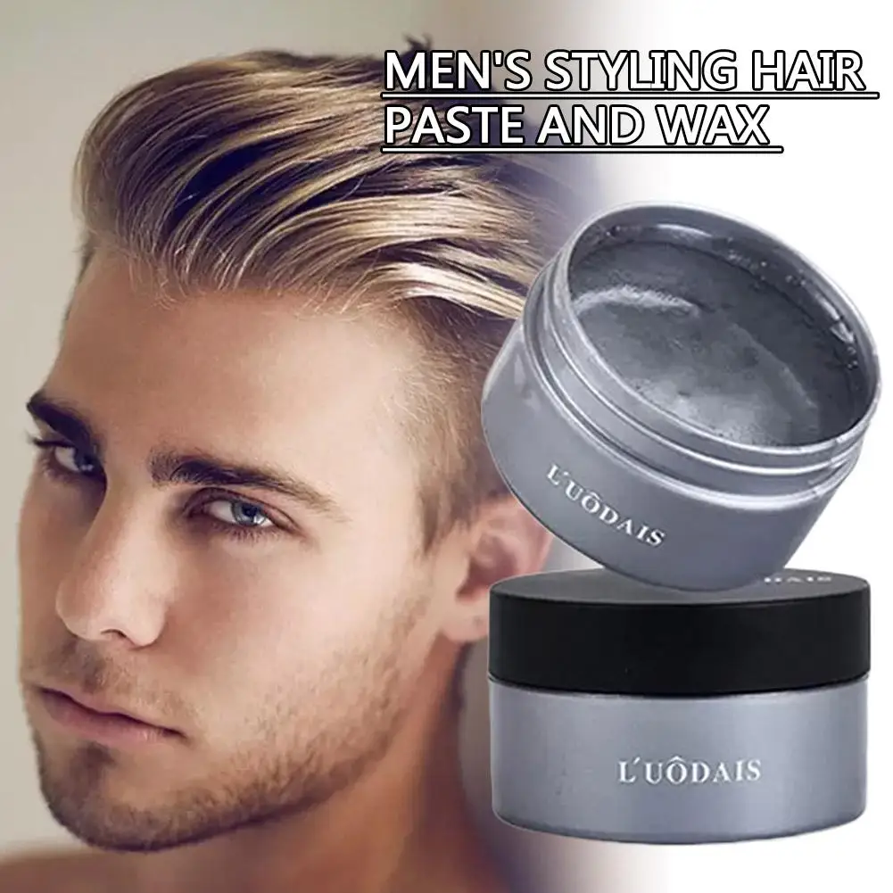 Cera de Perfume Original para el cabello para hombres, Gel de larga duración para el cabello, cera de pomada esponjosa para mantener el cabello, herramientas de barbería, 100G, T9L1